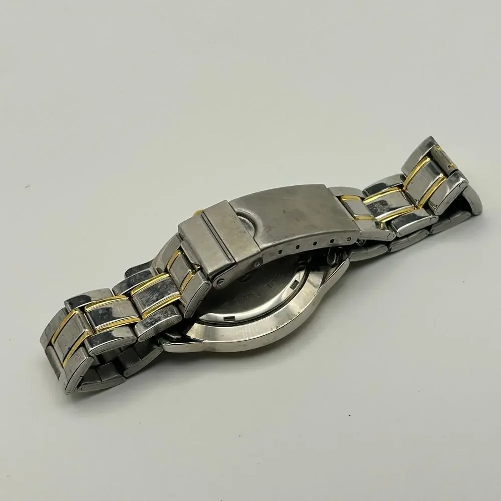 Sweda Two Tone Stainless Steel 40mm Watch with Day Display Working